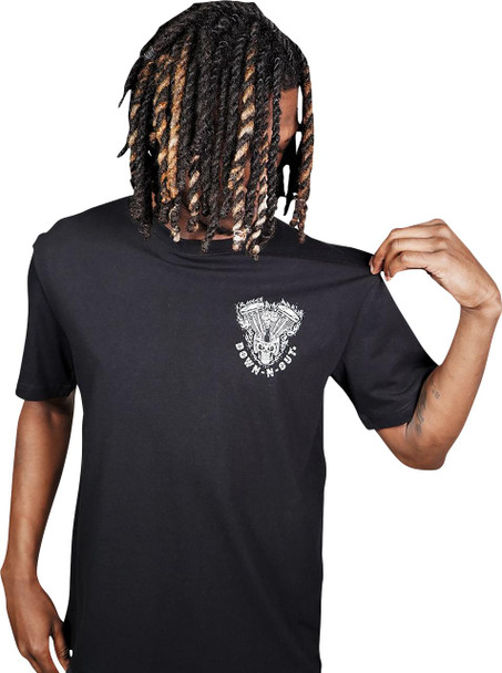  LETHAL THREAT Down-N-Out Shove It T-Shirt - Black - Small DT10046S 