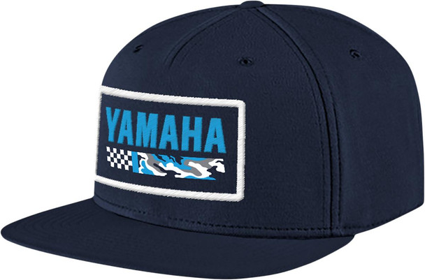  YAMAHA APPAREL Yamaha Racing Hat - Flat Bill - Camo Blue NP21A-H3239 
