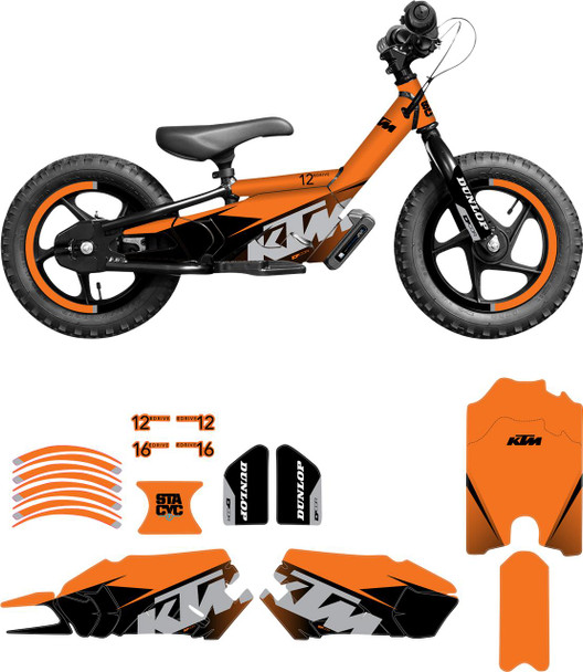  D'COR VISUALS STACYC* Stability Cycle Graphic Kit - 12" & 16" - KTM 10-80-205 