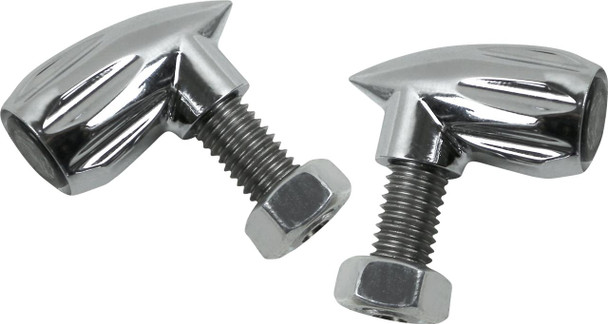  KODLIN USA 3-1 Bullet Rear Indicator Lights - Grooved - Chrome K68462 