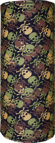 ZAN HEADGEAR Motley Tube? Sportflex? Neck Tube - All Over Skull Camo TL418