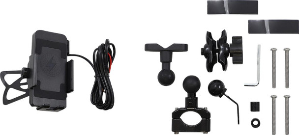  RIDEPOWER Ball Mount - Phone Holder - Wireless Charging RPPMMTLBKBW12 
