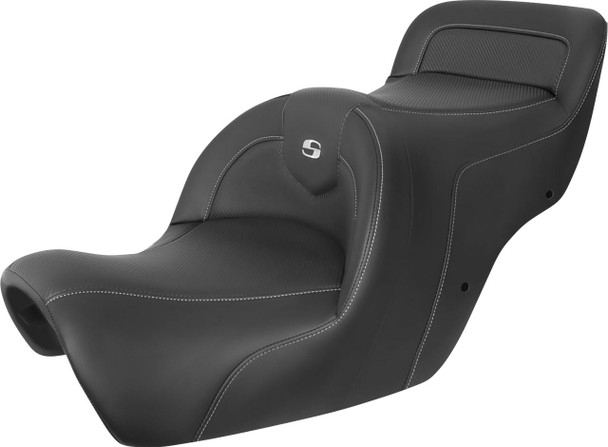  SADDLEMEN Roadsofa* Seat - Carbon Fiber - Without Backrest - Black - GL H88-07-185 