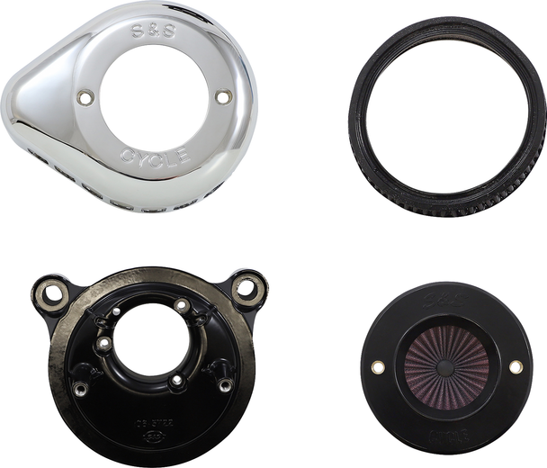 S&S CYCLE Air Stinger Stealth Air Cleaner Kit - Chrome 170-0721A