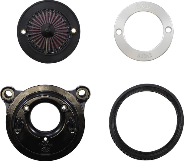  S&S CYCLE Air Stinger Stealth Air Cleaner Kit - Chrome Ring 170-0715A 