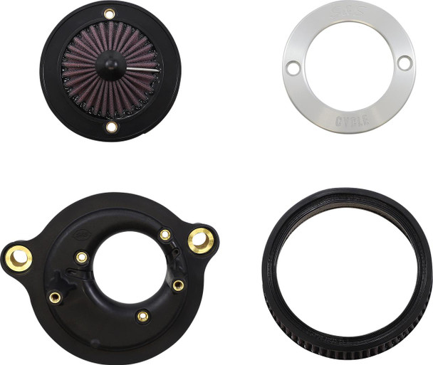  S&S CYCLE Air Stinger Stealth Air Cleaner Kit - Chrome Ring 170-0714A 