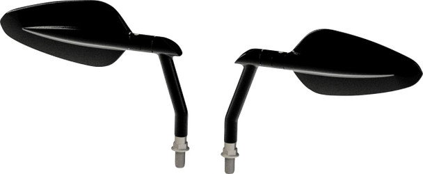  BURLY BRAND Mirrors - Radar - Side View - Oval - Black B16-1502B 