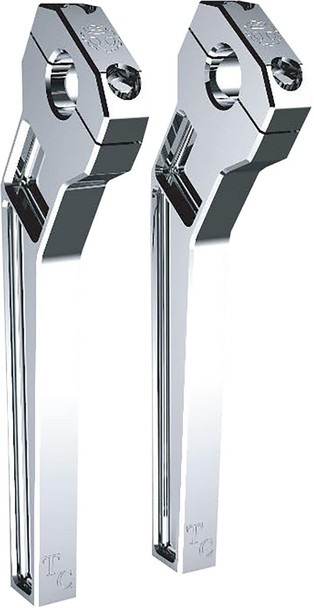  TODD'S CYCLE Risers - Pullback - 1-1/8" Clamping - 10" Rise - Chrome TD-R22-10 