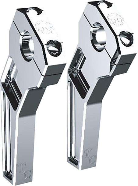  TODD'S CYCLE Risers - Pullback - 1-1/8" Clamping - 6" Rise - Chrome TD-R22-06 