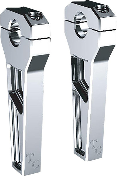  TODD'S CYCLE Risers - 1" Clamping - 6" Rise - Chrome TD-R11-06 