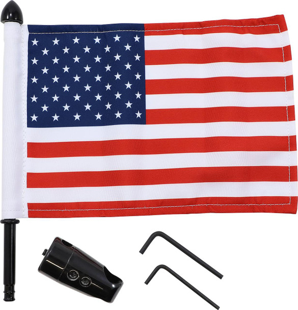  PRO PAD Flag Mount - Passenger Sissy Bar - 9" Pole - 6" X 9" Flag BRFM-RDSB765IN 