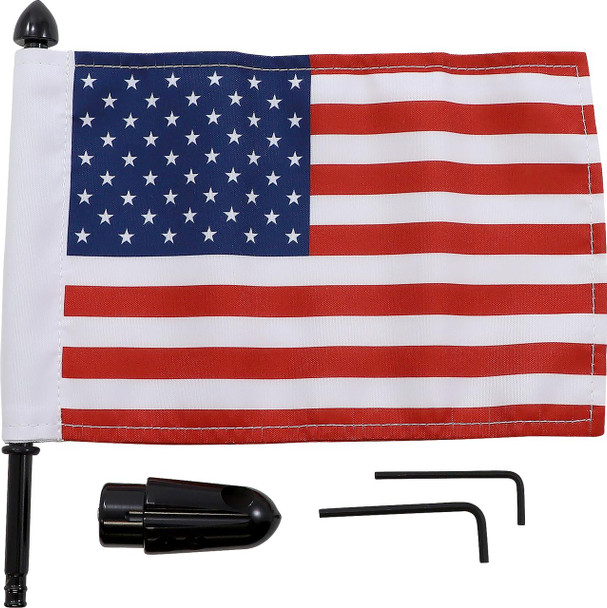  PRO PAD Flag Mount - Pinnacle Luggage Rack - 9" Pole - 6" X 9" Flag BRFM-RDHB51IN 