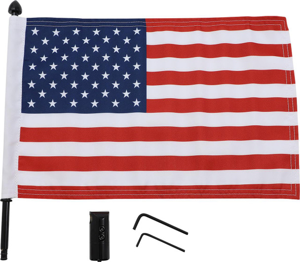  PRO PAD Luggage Rack Flag Mount - 1/2" Round - With 10" X 15" Flag BRFM-RDHB1215 