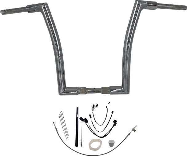 FAT BAGGERS INC. Fat Baggers Inc. 16" Chrome Flat Top Handlebar Kit for 2021-2022 Road King Special FLHRXS 619616 