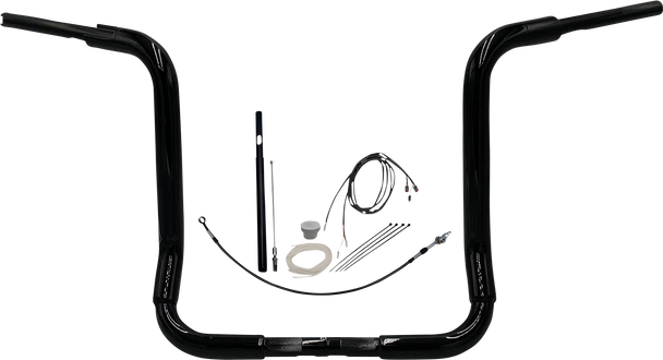 Fat Baggers Inc 16" Rounded Top Handlebar Kit for 2021-2022 Harley Street Glide FLHX 919416-B