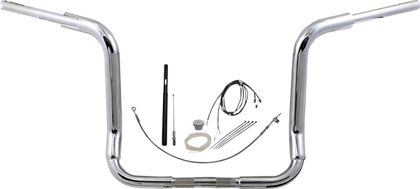 FAT BAGGERS INC. Handlebar Kit - Rounded Top - 14" - Chrome 819414