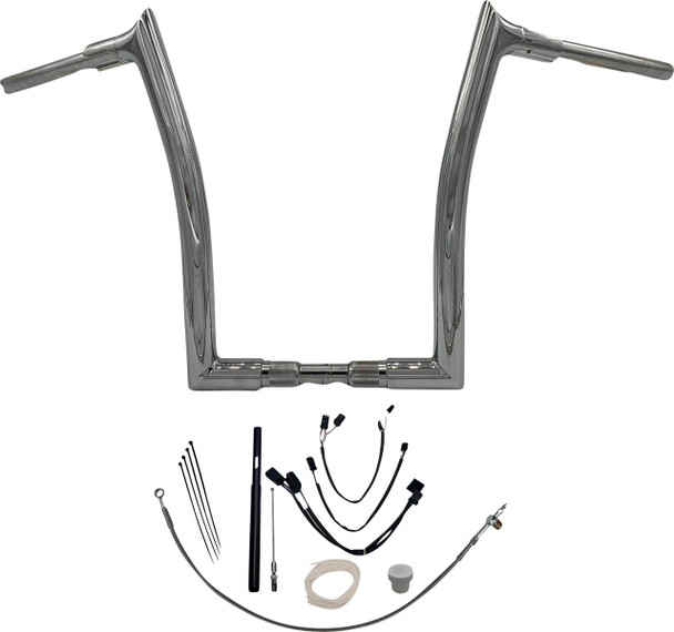 FAT BAGGERS INC. Fat Baggers Inc. 16" Pointed Top Handlebar Kit Chrome 2015-2020 Road Glide FLTRXSE 819616 