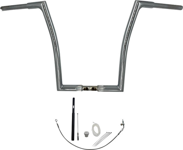 FAT BAGGERS INC. Fat Baggers Inc. 16" Chrome Flat Top Handlebar Kit for 2021-2022 Road Glide Models 719916 
