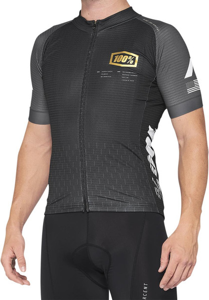  100% Exceeda Jersey - Short-Sleeve - Black/Charcoal - Medium 40051-00001 