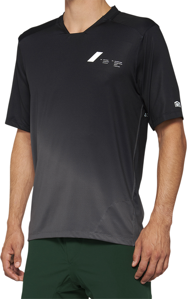 100% Celium Jersey - Short-Sleeve - Black/Charcoal - Small 40011-00000