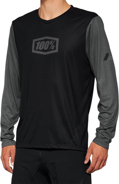  100% Airmatic Long-Sleeve Jersey - Black - Medium 40019-00001 