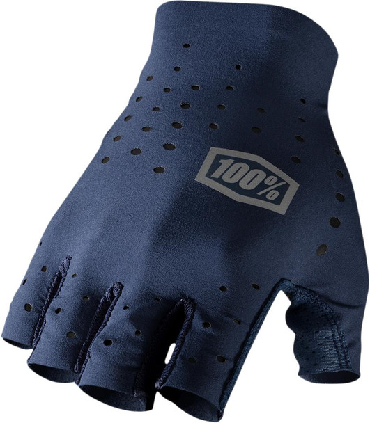  100% Sling Short Finger Gloves - Navy - Medium 10021-00011 