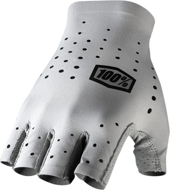  100% Sling Short Finger Gloves - Gray - Medium 10021-00006 