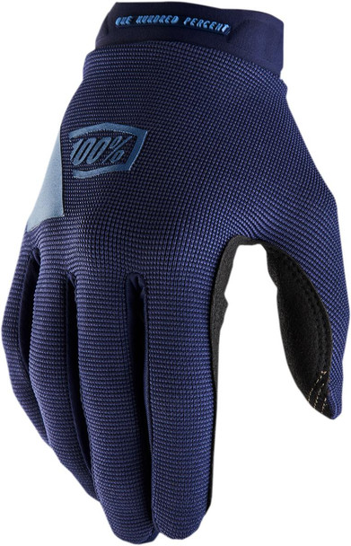 100% Women's Ridecamp Gloves - Navy/Slate - Small 10013-00016 