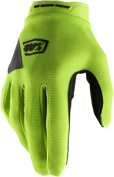  100% Women's Ridecamp Gloves - Fluo Yellow/Black - Medium 10013-00007 