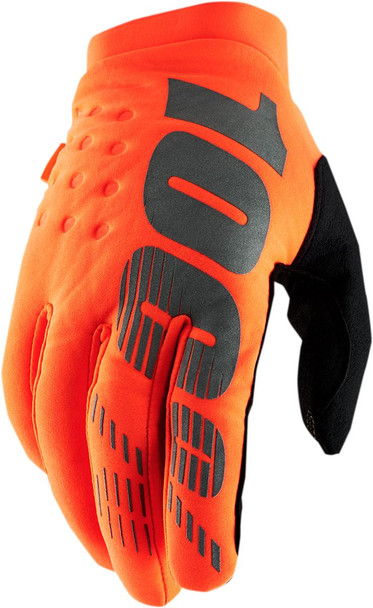  100% Brisker Gloves - Fluo Orange/Black - XL 10003-00013 