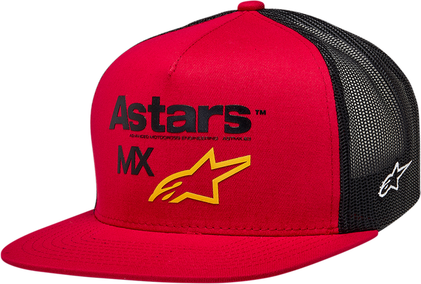 ALPINESTARS First Moto Trucker Hat - Red/Black - One Size 1212813703010OS