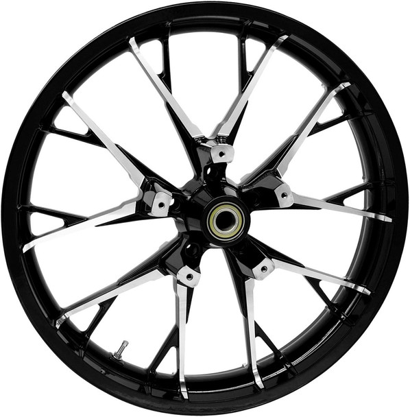  COASTAL MOTO Wheel - Marlin - Front - Dual Disc/without ABS - Black Cut - 21x3.5 3D-MAR213BC 