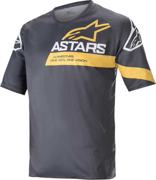 ALPINESTARS Racer V3 Jersey - Gray/Yellow - Large 1762922-1619-LG
