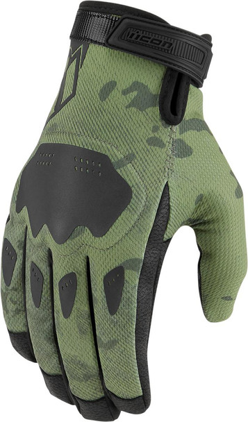  ICON Hooligan* CE Gloves - Green Camo - Medium 3301-4403 
