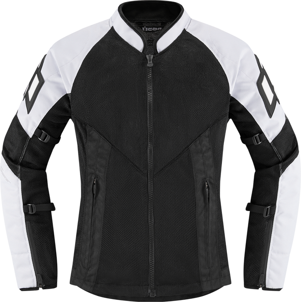 ICON Women's Mesh* AF Jacket - White/Black - XL 2822-1494