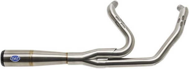  S&S CYCLE 2-into-1 Diamondback Exhaust System - Stainless Steel - Race Only 550-1000 