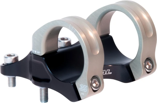 RENTHAL Renthal Integra35 Stem 45mm Length 10mm Rise 35mm Clamp STM114-BKAG 