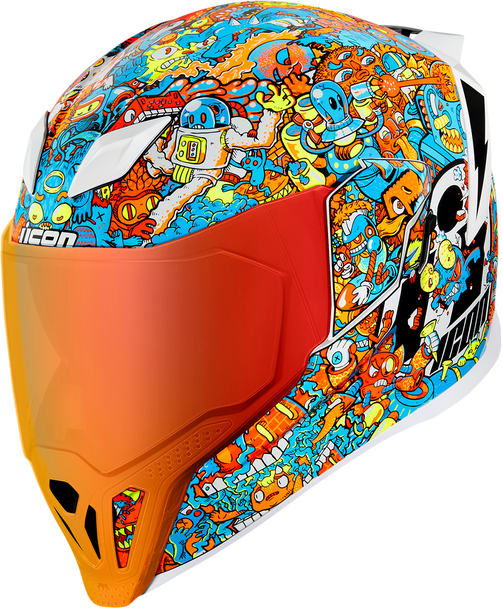 ICON Airflite Helmet - ReDoodle - MIPS - White - Medium 0101-14694