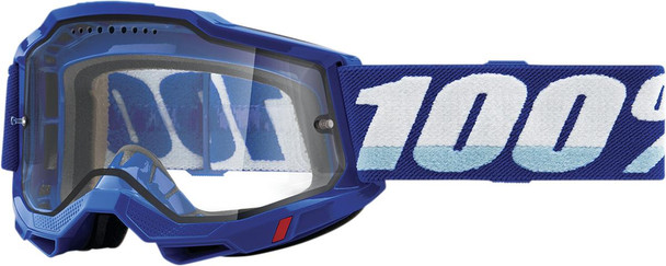  100% Accuri 2 Enduro MTB Goggles - Blue - Clear 50016-00002 