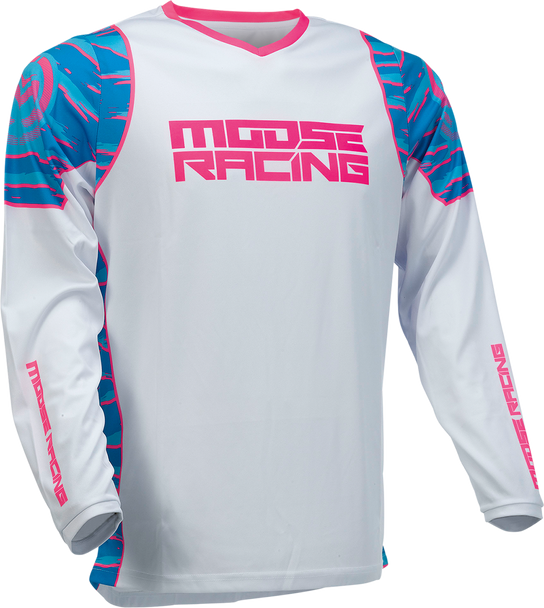 MOOSE RACING Qualifier Jersey - Blue/Pink - Medium 2910-6951