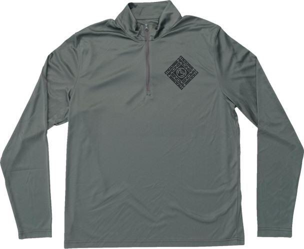  MOOSE OFFROAD Spin Sync Quarter Zip Pullover - Gray - Medium 3050-6970 