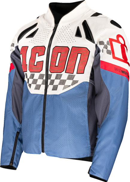  ICON Contra3* Hero Jacket - White/Blue - 3XL 2820-7061 