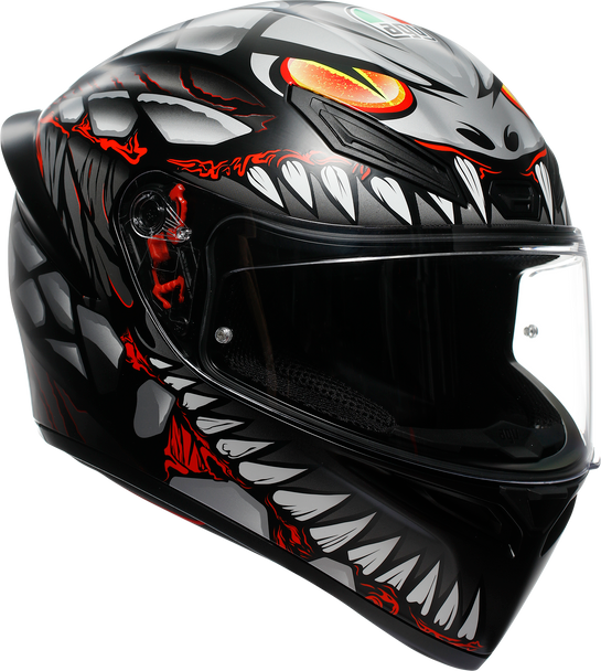 AGV K1 S Helmet - Lyzard - Matte Black/Gray/Red - XL 2118394003-044-XL