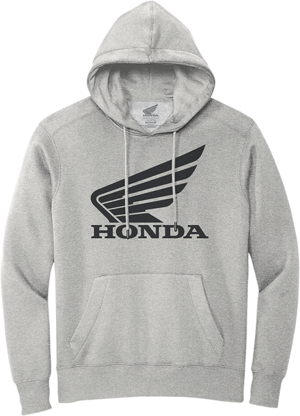 HONDA APPAREL Honda Wing Hoodie - Gray/Black - 2XL NP21S-S3028-2X