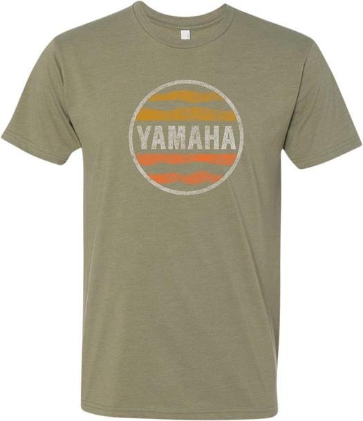  YAMAHA APPAREL Yamaha Sunset T-Shirt - Olive Green - Medium NP21S-M3128-M 