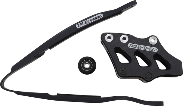 T.M. DESIGNWORKS Chain Guide/Slider - Yamaha - Black YCP-K19-BK