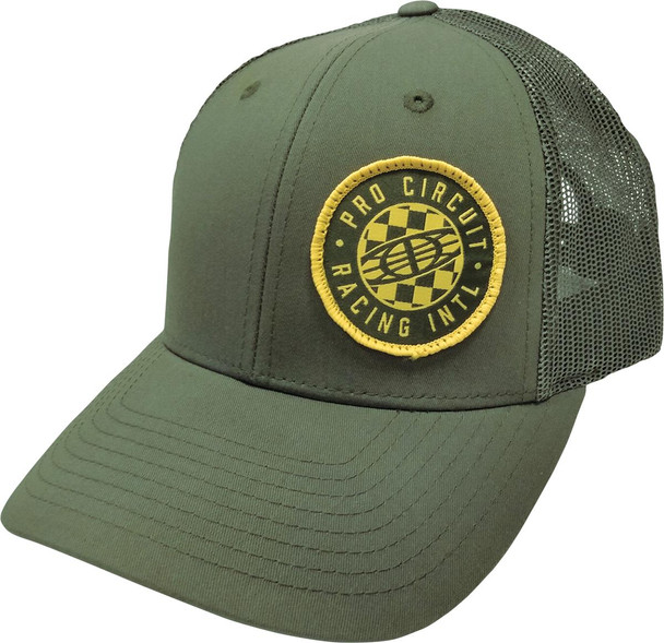 PRO CIRCUIT Pro Circuit Checked Globe Hat Olive One Size 6720105 