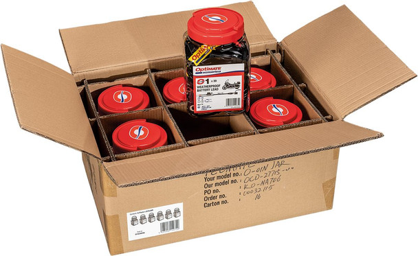  TECMATE Battery Cord - 6 Pack O-01NJARX6 