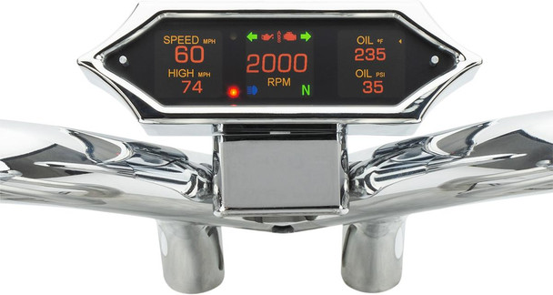  DAKOTA DIGITAL Speedometer - Spiked - Chrome - '04-'13 MLX-9204 