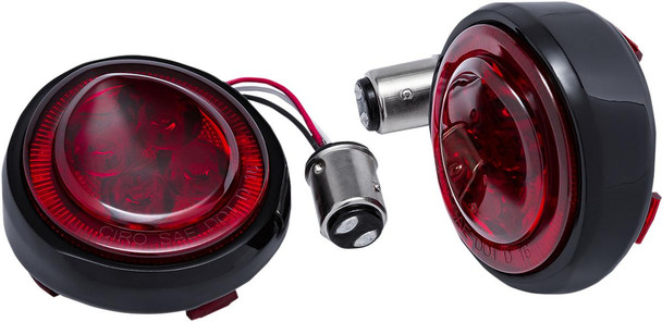  CIRO Turn Signal Insert - Red LED - Red Lens - Black 45720 